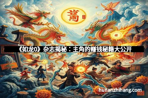 《如龙0》杂志揭秘：主角的赚钱秘籍大公开